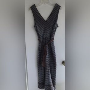 Sundance Allende Stripe Linen Dress Size 12/2